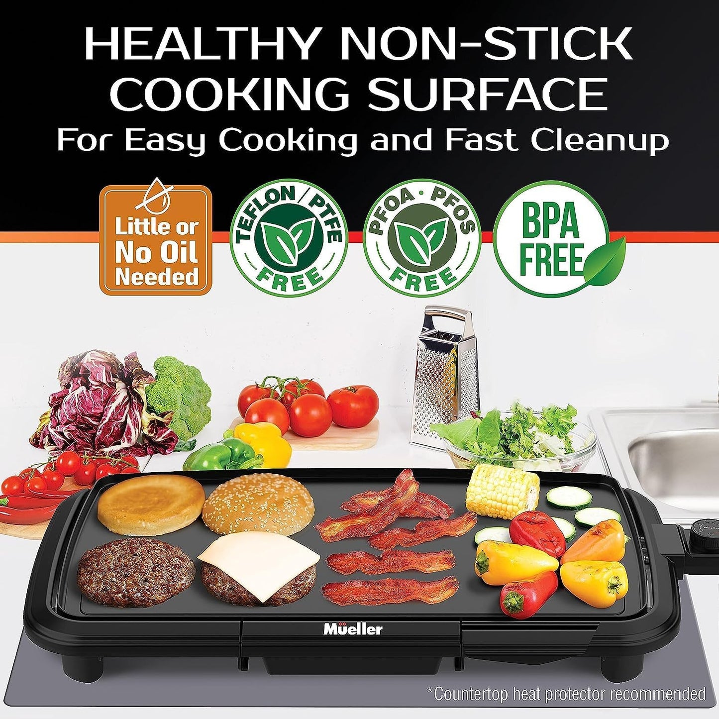 Electric Griddle Nonstick