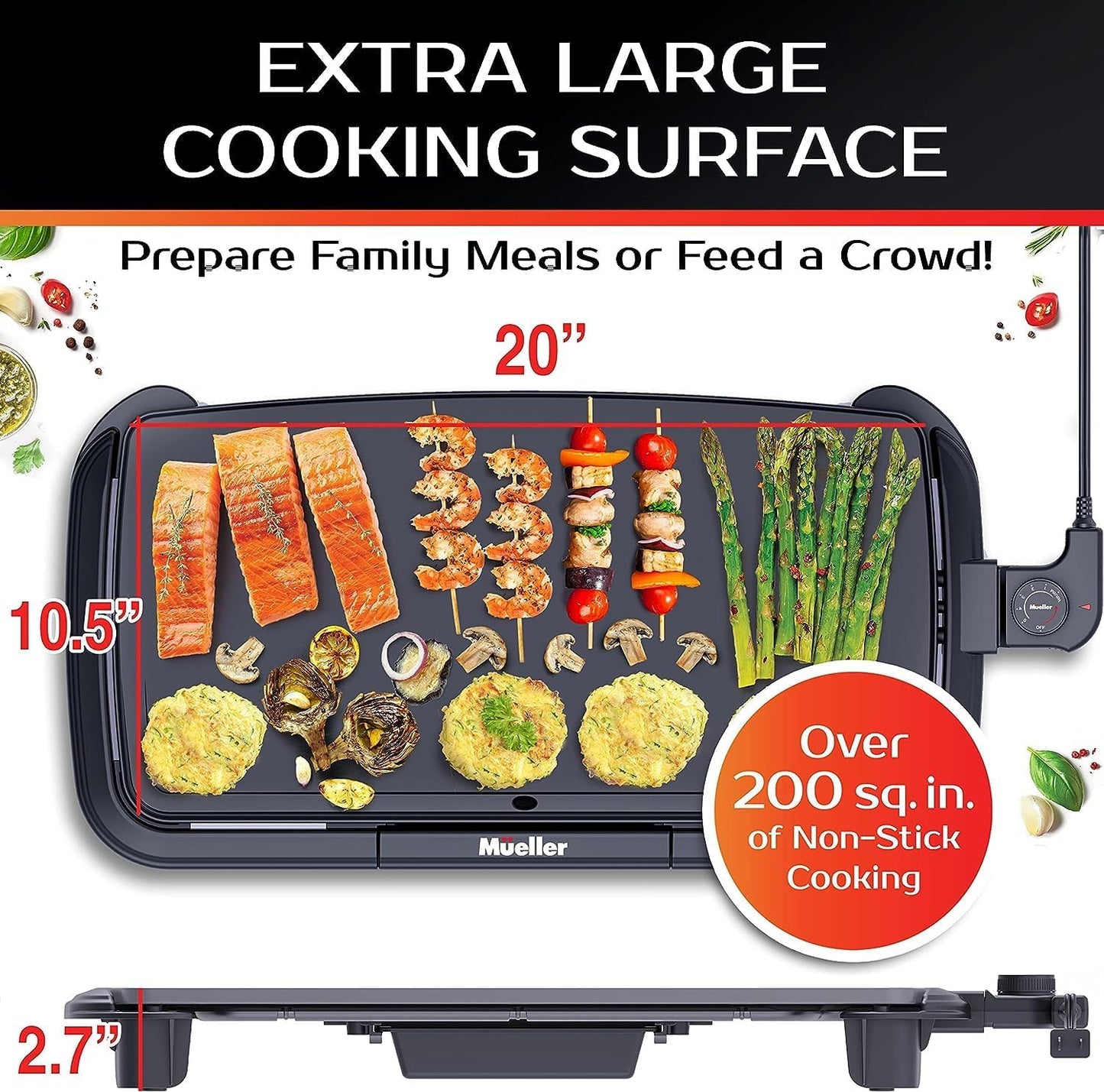 Electric Griddle Nonstick