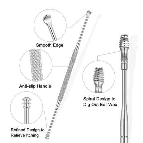 🔥Summer promotion🔥 Innovative Spring Ear Wax Cleaner Tool Set