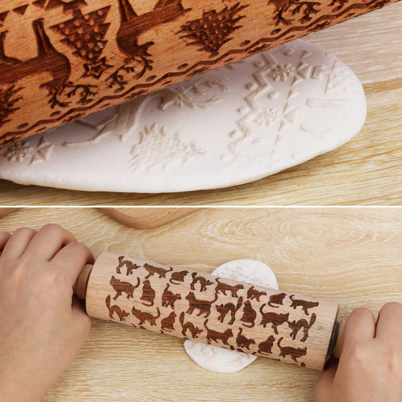 The Original Christmas 3D Rolling Pin