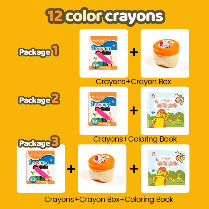 No Mess Children Peanuts Crayons Set