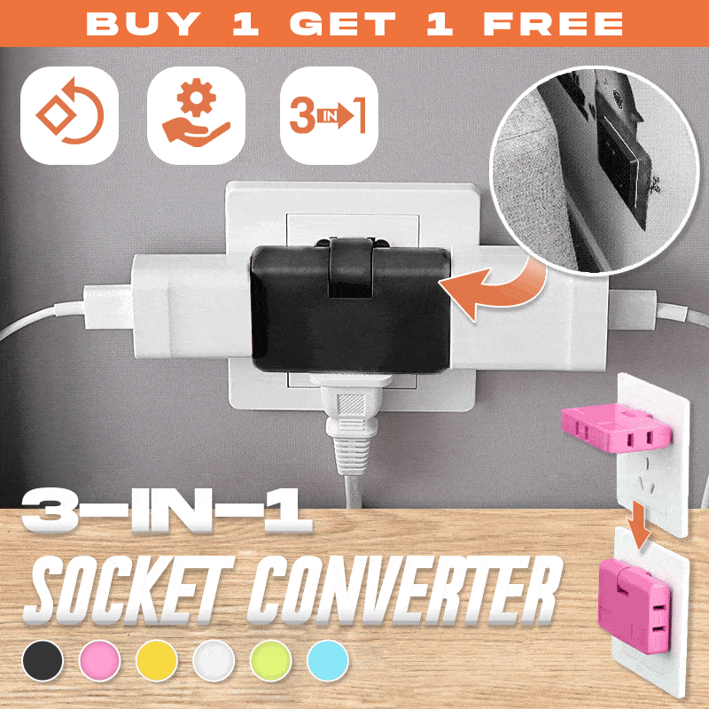 3-in-1 Rotatable Socket Converter (💥BUY 1 GET 1 FREE💥)